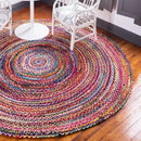 Round Jute and Recycled Cotton Rugs